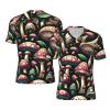 Stylish Athletic Sports Jersey Funny-Cute-Mushroom Men's Rugby Jersey Xx-Large Black view 1