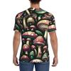 Stylish Athletic Sports Jersey Funny-Cute-Mushroom Men's Rugby Jersey Xx-Large Black view 4