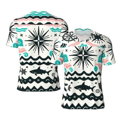Stylish Athletic Sports Jersey Bohemia-Beach-Style Men's Rugby Jersey 3X-Large Black