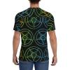 Stylish Athletic Sports Jersey Baphomet-Satanic-Goat-Gay-Rainbow Men's Rugby Jersey Medium view 4