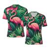 Stylish Athletic Sports Jersey Tropical-Summer-Flamingo-Floral Men's Rugby Jersey 4X-Large view 1
