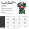 Stylish Athletic Sports Jersey Tropical-Summer-Flamingo-Floral Men's Rugby Jersey 4X-Large view 3