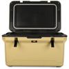 ENGEL 60 QT Ultra-Light Injection Molded Cooler - Ice Chest Keeps Ice 7 Days - Large Cooler Wire Basket, Divider and Built-in Bottle Opener - Fighting Lady Yellow with Dark Grey Interior (Yellow) view 1