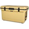 ENGEL 60 QT Ultra-Light Injection Molded Cooler - Ice Chest Keeps Ice 7 Days - Large Cooler Wire Basket, Divider and Built-in Bottle Opener - Fighting Lady Yellow with Dark Grey Interior (Yellow) view 2
