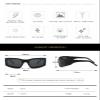 Cycling men and women polarized outdoor fishing sunglasses Fashion Sports Driver UV400 Retro Sunglasses Gift(A) view 4