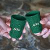 Rico Industries NFL Football New York Jets 2oz Ceramic Shot Glass for Fans, Laser Engraved In Team Color Single Shot Glass view 3