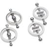 Acekiily 316L Stainless Steel Nipple Chain Clip Non-Piercing Adjustable Body Clips Jewelry Gift for Women Men (C) view 4