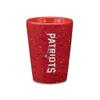 Rico Industries NFL Football New England Patriots 2oz Ceramic Shot Glass for Fans, Laser Engraved In Team Color Single Shot Glass view 1