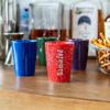 Rico Industries NFL Football New England Patriots 2oz Ceramic Shot Glass for Fans, Laser Engraved In Team Color Single Shot Glass view 4