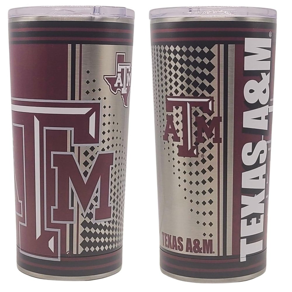 Boelter Brands NCAA Hero Digital Stainless Steel Vacuum Insulated 20oz Ultra Travel Tumbler (Texas A&M Aggies)