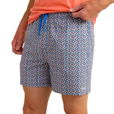 HUK Mens Pursuit Volley Pattern, Quick-Dry Swim Shorts for Men, Night Owl 2.0, Small