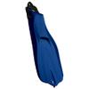 SCUBAPRO GO Travel Scuba Fin Set, Open Heel, Blue Fin with Black Bungee Strap for Snorkeling, Diving and Swimming, 3X-Small view 1