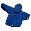 SCUBAPRO GO Travel Scuba Fin Set, Open Heel, Blue Fin with Black Bungee Strap for Snorkeling, Diving and Swimming, 3X-Small view 3