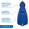 SCUBAPRO GO Travel Scuba Fin Set, Open Heel, Blue Fin with Black Bungee Strap for Snorkeling, Diving and Swimming, 3X-Small view 4