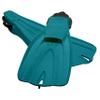 SCUBAPRO GO Travel Scuba Fin Set, Open Heel, Turquoise Fin with Black Bungee Strap for Snorkeling, Diving and Swimming, 3X-Small view 3