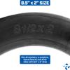 (2 Pack) Heavy-Duty 8.5x2 Replacement Scooter Inner Tubes 8.5" x 2" 45 Degree Bent Valve for Electronic Scooters, Includes Exteder Valves view 3