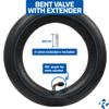 (2 Pack) Heavy-Duty 8.5x2 Replacement Scooter Inner Tubes 8.5" x 2" 45 Degree Bent Valve for Electronic Scooters, Includes Exteder Valves view 4