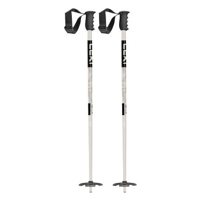 LEKI SWTCH Pow Lightweight Aluminum Ski Poles for Alpine Skiing - Gray-Sand-Black - 115