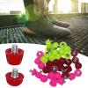 LEYILE 12Pcs/Set Football Studs Replacement Safety Football Studs Football Boot Studs for Adults Kids Boy Girl Shoes, Pink-7mm view 2