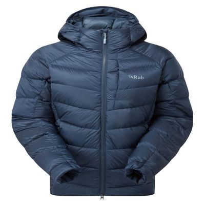 Rab Women's Glaceon Pro Jacket - Lightweight Down Coat for Hiking, Climbing, & Mountaineering - Tempest Blue - X-Small
