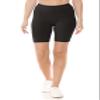 Leggings Depot Women's Buttery Soft Fashion Biker Shorts Yoga Shorts, Black-2pc, 2X view 2
