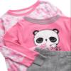 Rene Rofe Girls Pajama Set - 4 Piece Breathable Soft Toddler Long Sleeve Girls Pajamas Sleep Shirt & Pants PJs Matching Set, Size 2T, Tie Dye Panda view 4