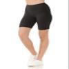 Leggings Depot Women's Buttery Soft Fashion Biker Shorts Yoga Shorts, Black-2pc, 1X view 4