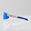 VELO Shades  Cutter  Baseball/Softball Sunglasses  By Jax of The Bullpen Training (Gen1, White Hyper Blue, Lrg Adlt) view 3
