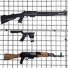 Hammy3DPrints Mount for Benelli M4 12 Gauge - Gridwall | Shotgun Holder Handgun Storage Rack (Facing Right) view 2
