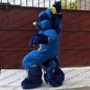 FurryMascot New Puppy Digitigrade Prop Fursuit Kigurumi Furry Fursona Costume Furries Size L, Blue view 2