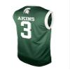Genuine Collective Jaden Akins Michigan State Basketball Jersey, Green view 3