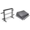 Bundle of Marcy Combo Weights Storage Rack for Dumbbells, Kettlebells, and Weight Plates DBR-0117 + Marcy Interlocking Waterproof Flooring Mat for Exercise Equipment & Accessories MAT-20 view 1