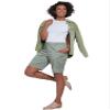 Royalty For Me Women's Wide Leg Bermuda Shorts with Big Pockets; Fern, XL view 3