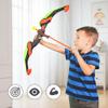 PowerTRC Kids Bow and Arrow Set, Bow and Arrow Set for Kids 8-12  Kids Archery Set with Target Practice LED Light Up with 10 Suction Cup Arrows & Quiver Outdoor Play Toys (Green) view 3