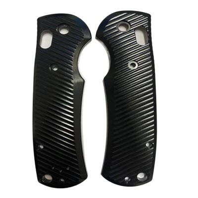 Echeson 1 Pair Aluminum Scales Handle Fits for Griptilian 550 551, Custom Black Handle Patch DIY Replacement