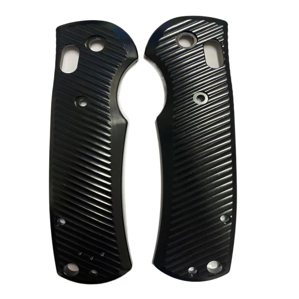 Echeson 1 Pair Aluminum Scales Handle Fits for Griptilian 550 551, Custom Black Handle Patch DIY Replacement