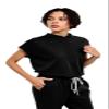 UnionMed Tech Slim Scrubs Stretch Top & Jogger Scrub Pants with Multi Pocket Yoga Waistband view 2