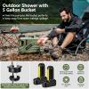 SPACEREST Portable Shower for Camping with Integrated Design  Spill-Resistant, Electric Camping Shower, 5-Gallon Food-Grade Water Jug for Outdoor, Beach, Hiking, Dog Wash, 2 Batteries view 4