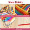 KOOFUR Dance Ribbons Dance Ribbon 2M/4M Streamer Twirling Rod Stick for GYM Training Colorful Gym Ribbons Rhythmic Art Gymnastic Ballet(04,2M) view 4
