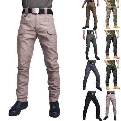Military Cargo Pants for Men Hiking Fishing Security Stretchy Breathable Lightweight Hot Weather Work Construction Camouflage Flexcamo - Tactical Waterproof Pants Beige 3XL