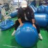 BOZHOUYUPIN 80cm X60cm Tumble Track AirSpot - Gymnastics Training Springboard Round Inflatable Air bag, Blue view 3