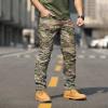 Military Cargo Pants for Men Hiking Fishing Security Stretchy Breathable Lightweight Hot Weather Work Construction Camouflage Flexcamo - Tactical Waterproof Pants Multi L view 2