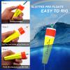 wondersee Fishing Floats Weighted Slotted Peg Popping Floats Slip Bobbers, Pack of 4 (White, 2in) view 4
