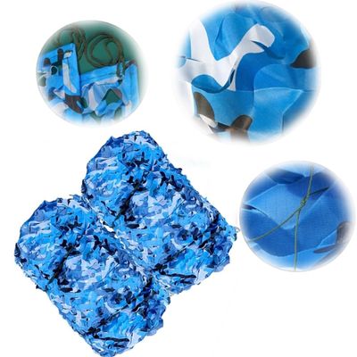 NILZA 3x4m Camo Netting Blue Camouflage Net Military Decoration Camouflage Netting, Ocean Camo Net Sunshade Mesh Nets for Swimming Pool Garden Car Sun Shelter(6mX10m/(19.6x32.8ft))