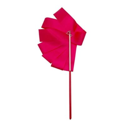 KOOFUR Dance Ribbons 2/4M Colorful Gym Ribbons Dance Ribbon Rhythmic Art Gymnastic Ballet Streamer Twirling Rod Stick(Red 4M)