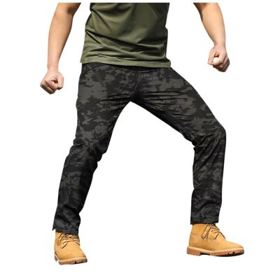 Military Cargo Pants for Men Hiking Fishing Security Stretchy Breathable Lightweight Hot Weather Work Construction Camouflage Flexcamo - Tactical Waterproof Pants Multi XXL