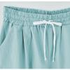 Generic Bermuda Shorts for Women Knee Length Plus Size Drawstring Shorts Elastic Waist Summer Beach Shorts Vacation Outfits Mint Green, 4X-Large view 4