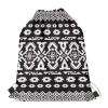 PJHEQOXE Aztec Totem Drawstring Bag Beach Backpack Casual Gym Sackpack for Girls Boys Lightweight Yoga Sport Foldable Bag Black White view 4