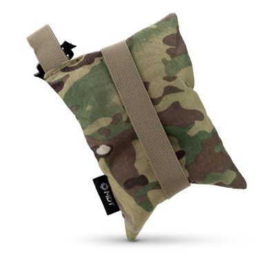 MDT Traveler Rear Shooting Bag, 500 D Cordura, Multi Camo, Removable Lanyard, Non-Slip Hand Strap (108049-MCM)
