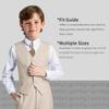 Boys Suit Wedding Suits Vest and Pants Set for Toddler Little Boy Kids Prom Tuxedo Suit Slim Fit Ring Bearer Outfit Dress Clothes Size 7 Light Champagne view 3